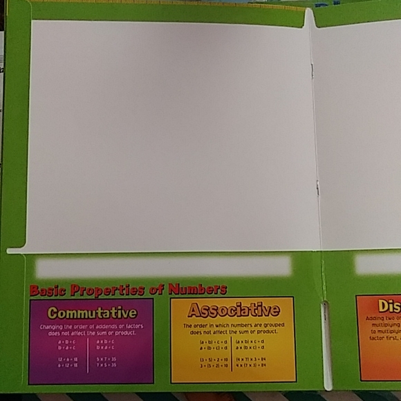 NWT Math Reference Four-Pocket Folder - Picture 4 of 8